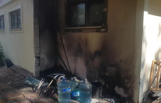 Karabük'te korkutan alevler, apartman son anda kurtuldu