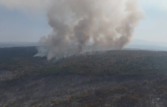Karabük'teki Orman Yangını Tek Noktada Etkisini Sürdürüyor