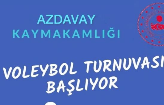 Kastamonu Azdavay'da voleybol turnuvasına geri sayım