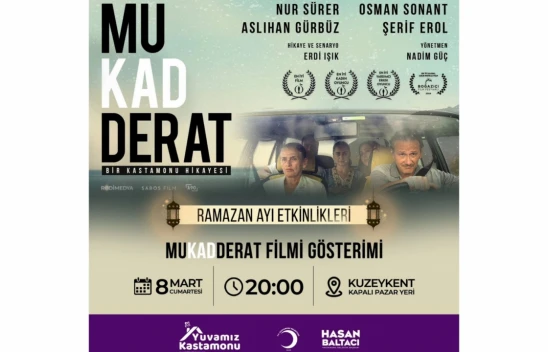 Kastamonu Belediyesi'nden 8 Mart Dünya Kadınlar Günü'ne Özel Açık Hava Sineması