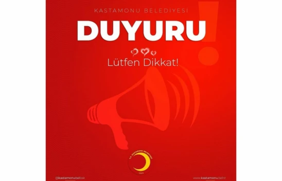 Kastamonu Belediyesi'nden Bir Uyarı Daha!