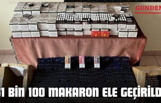 Kastamonu'da 61 Bin 100 Makaron Ele Geçirildi