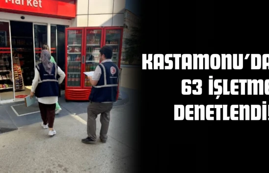 Kastamonu'da 63 İşletme Denetlendi: 9 Bin 498 TL Ceza Kesildi