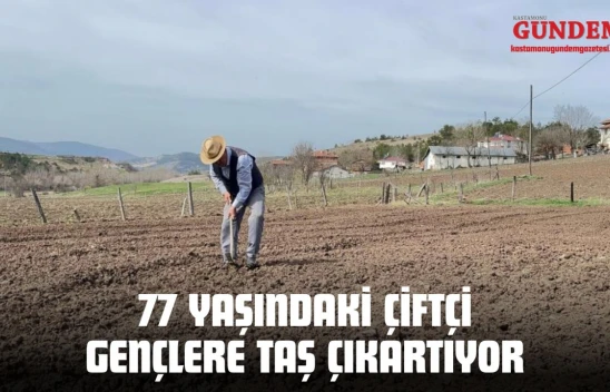 Kastamonu'da 77 Yaşındaki Çiftçi Gençlere Taş Çıkartıyor