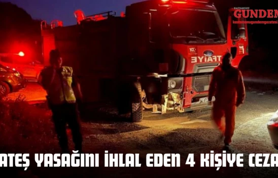 Kastamonu'da Ateş Yasağını İhlal Eden 4 Kişiye Ceza