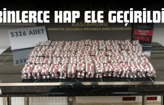 Kastamonu'da Binlerce Hap Ele Geçirildi!