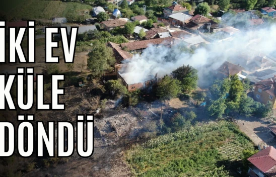 Kastamonu'da Çıkan Yangında İki Ev Küle Döndü