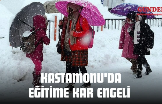 Kastamonu'da Eğitime Kar Engeli