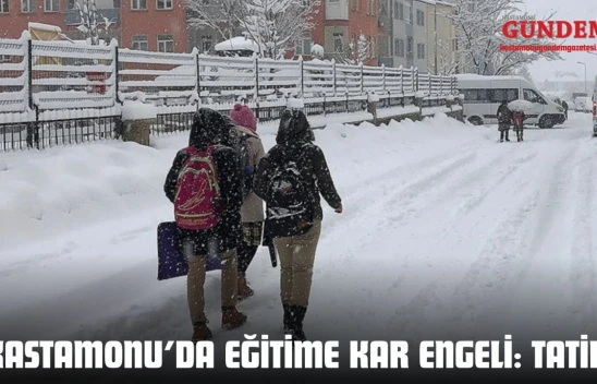 Kastamonu'da Eğitime Kar Engeli: Tatil!