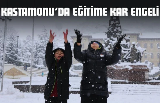Kastamonu'da Eğitime Kar Engeli