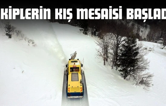 Kastamonu'da Ekiplerin Kış Mesaisi Başladı