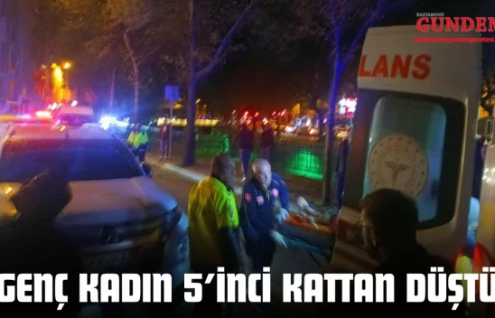 Kastamonu'da Genç Kadın 5'inci Kattan Düştü