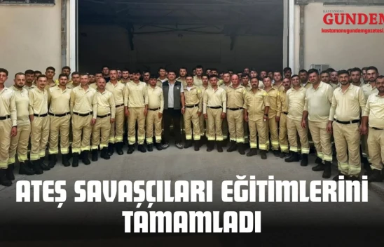 Kastamonu'da Göreve Yeni Başlayan Ateş Savaşçıları Eğitimlerini Tamamladı