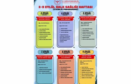 Kastamonu'da Halk Sağlığı Haftası Etkinlikleri Başlıyor