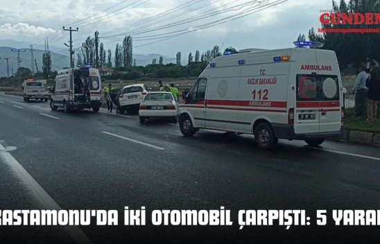 Kastamonu'da İki Otomobil Çarpıştı: 5 Yaralı