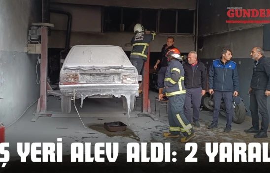 Kastamonu'da İş Yeri Alev Aldı: 2 Yaralı