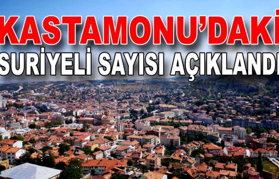 Kastamonu'da Kaç Suriyeli Var?