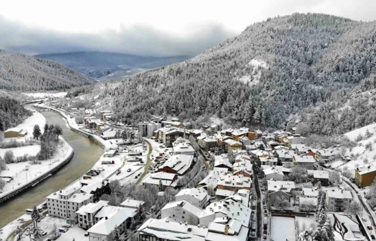 Kar Kartpostallık Görüntüler Oluşturdu