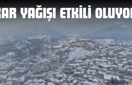 Kastamonu'da Kar Yağışı Etkili Oluyor
