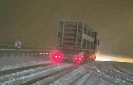 Kastamonu'da Kar yağışı Etkisini Sürdürüyor