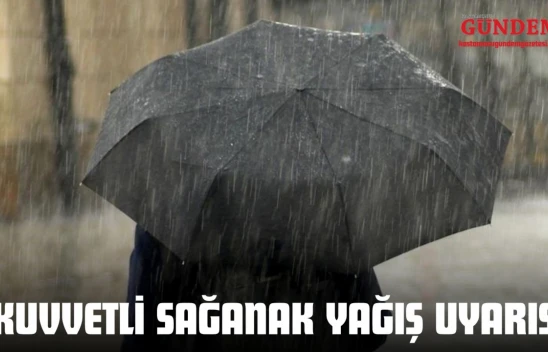 Kastamonu'da Kuvvetli Sağanak Yağış Uyarısı