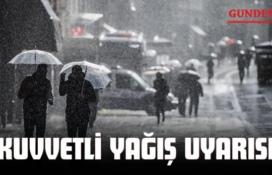 Kastamonu'da Kuvvetli Yağış Uyarısı