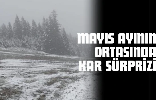 Kastamonu'da Mayıs Ayının Ortasında Kar Sürprizi