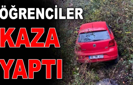 Kastamonu'da Öğrenciler Kaza Yaptı