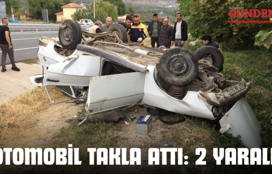 Kastamonu'da Otomobil Takla Attı: 2 Yaralı