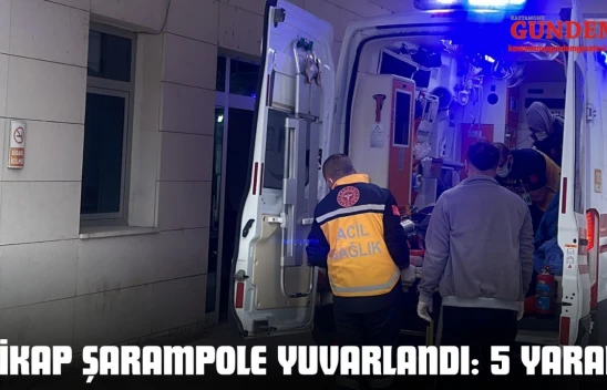 Kastamonu'da Pikap Şarampole Yuvarlandı: 5 Yaralı