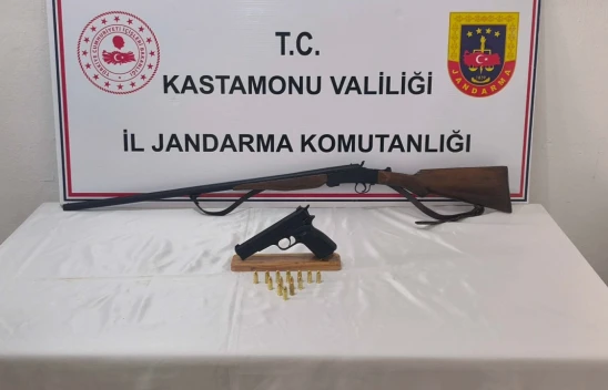 Kastamonu'da Ruhsatsız Silah Operasyonu