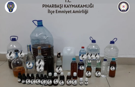 Kastamonu'da sahte alkol operasyonu!