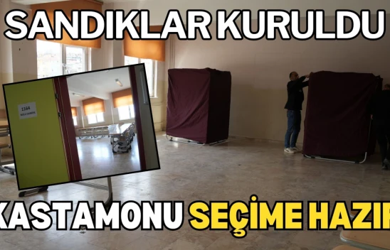 Kastamonu'da Sınıflar Temizlendi, Sandıklar Kuruldu