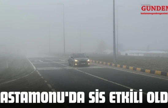 Kastamonu'da Sis Etkili Oldu