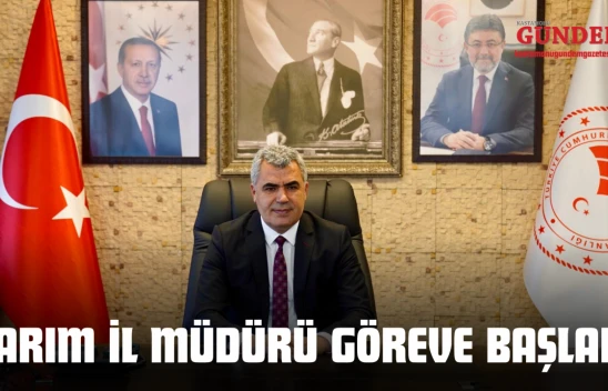 Kastamonu'da Yeni Tarım İl Müdürü Göreve Başladı
