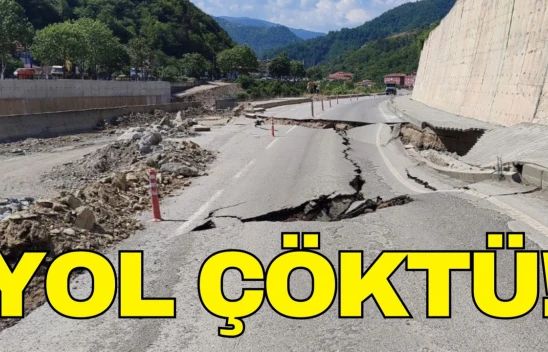 Kastamonu'da Yol Çöktü!