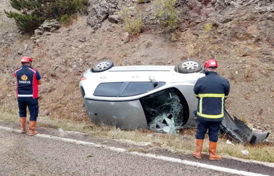 Kastamonu'da Otomobil Takla Attı: 2 Yaralı