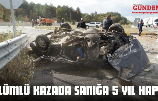 Kastamonu'daki Ölümlü Kazada Sanığa 5 Yıl Hapis