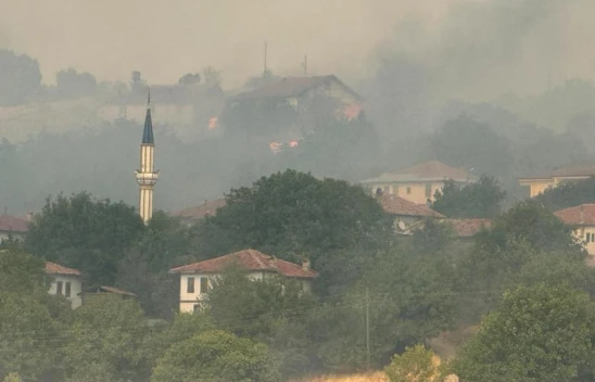 Kastamonu'daki Orman Yangını Köye Ulaştı