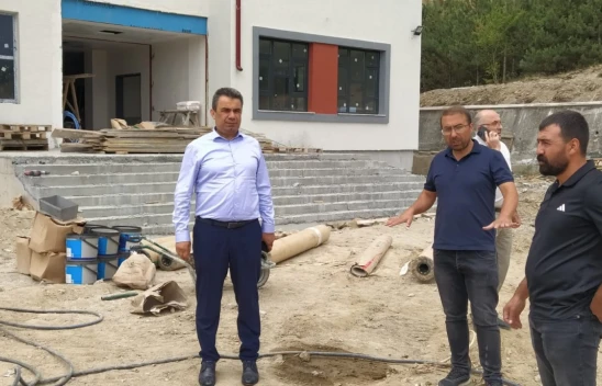 Kastamonu İl Millî Eğitim Müdürü Gümüş'ten Yeni Okul Binasına Yakın Takip