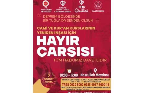 Kastamonu İl Müftülüğü'nden Depremzedelere Yardım Çağrısı