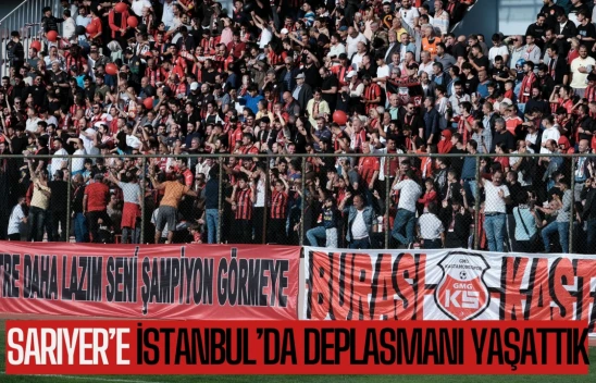 Kastamonu taraftarı Sarıyerspor'a kendi evinde deplasmanı yaşattı