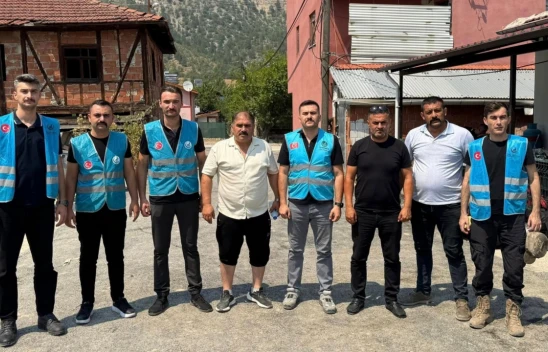 Kastamonu Ülkü Ocakları'ndan Karabük'teki Yangın Bölgesine Destek