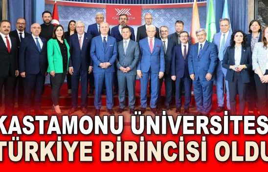Kastamonu Üniversitesi Türkiye Birincisi Oldu