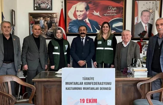 Kastamonu Yeşilay'dan Muhtarlar Günü Ziyareti