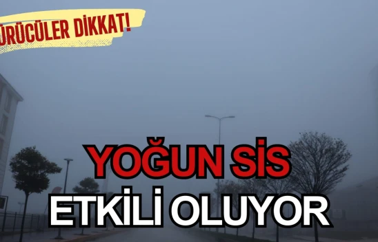 Kastamonu Yoğun Sisin Etkisi Altında