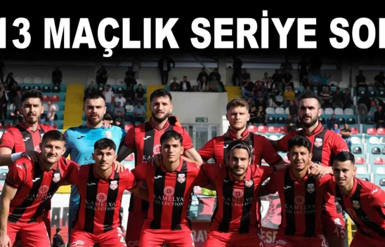 Kastamonuspor'un 13 Maçlık Yenilmezlik Serisi Sona Erdi