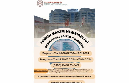 KEAH'ta Yoğun Bakım Hemşireliği Eğitimi Düzenlenecek