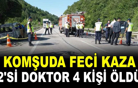 Komşuda Feci Kaza: 2'si Doktor 4 Kişi Öldü