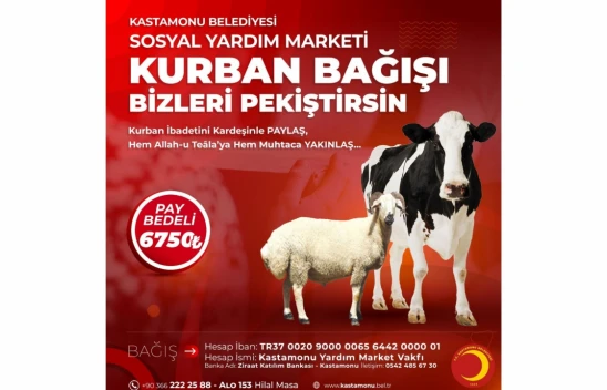 Kurban paylarını belediye ulaştıracak